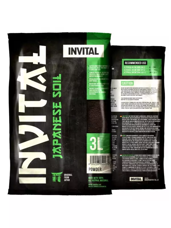 INVITAL Japanese Soil 3l Powder hnědý japonský substrát (dříve Platinum Soil)