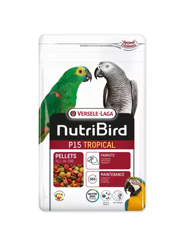 Krmivo Versele-Laga NutriBird P15 Tropical velký papoušek 1kg