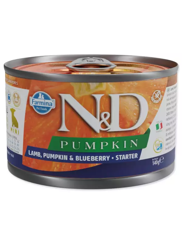 Konzerva N&D Puppy Starter Lamb, Pumpkin & Blueberry 140g