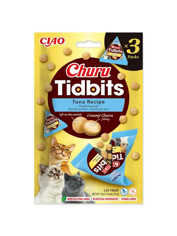Pochoutka Churu Tidbits tuňák 3x12g