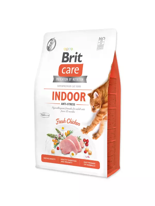 Krmivo Brit Care Cat Grain-Free Indoor Anti-stress 2kg