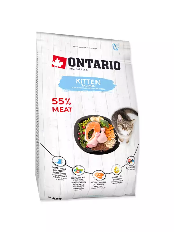Krmivo Ontario Kitten Salmon 2kg