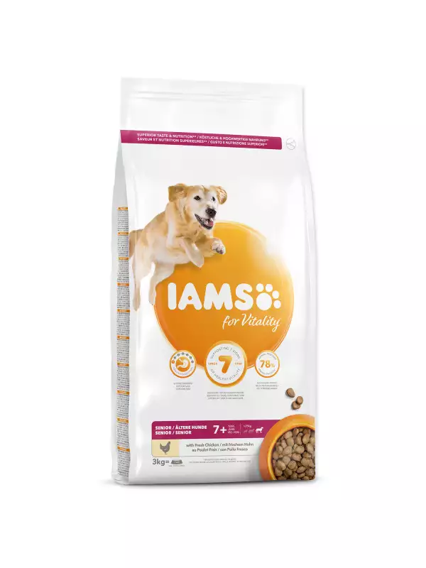 Krmivo IAMS Dog Senior Large Chicken 3kg 