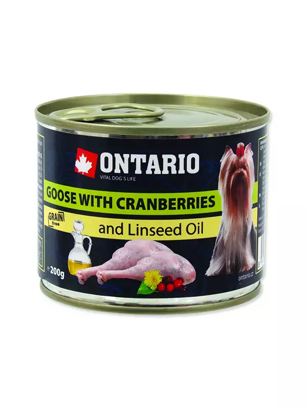Konzerva Ontario husa s brusinkami 200g