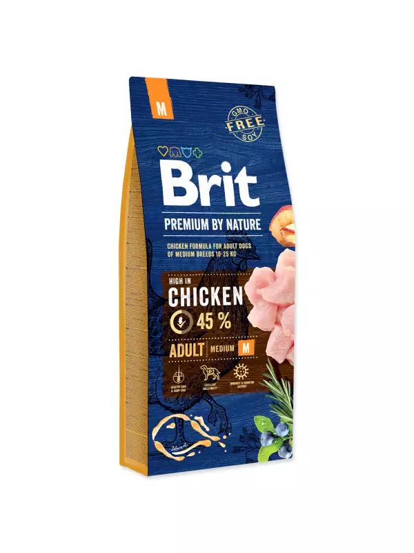 Krmivo Brit Premium by Nature Adult M 15kg