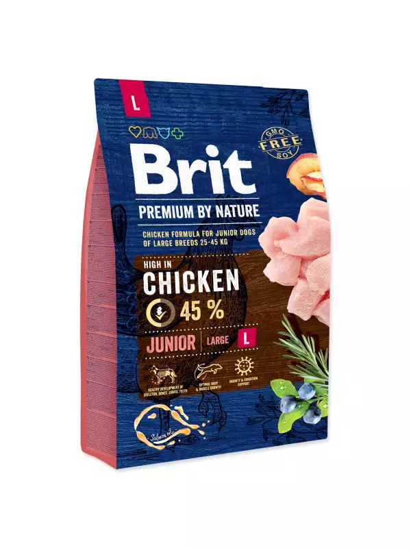 Krmivo Brit Premium by Nature Junior L 3kg