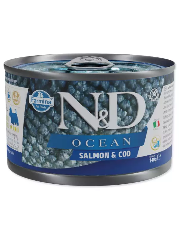 Konzerva N&D Dog Ocean Salmon & Codfish 140g