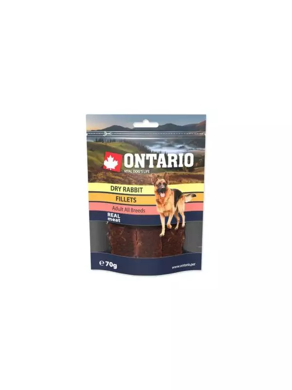 Pochoutka Ontario králík, sušené plátky 70g