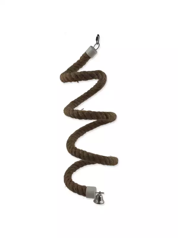 Hračka Epic Pet spirála lanová závěsná se zvonečkem 22cm