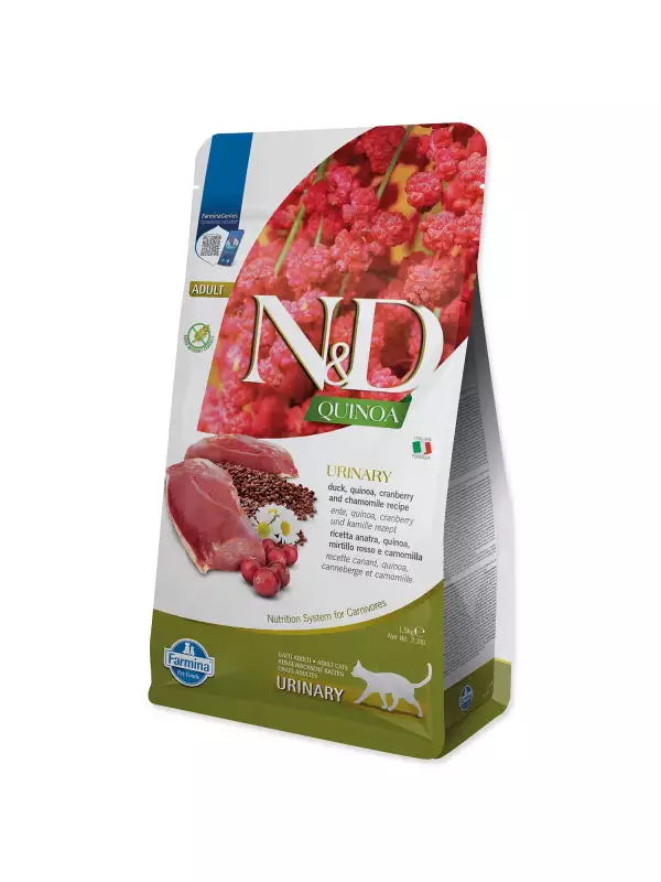 Krmivo N&D Cat Quinoa Urinary Duck 1,5kg