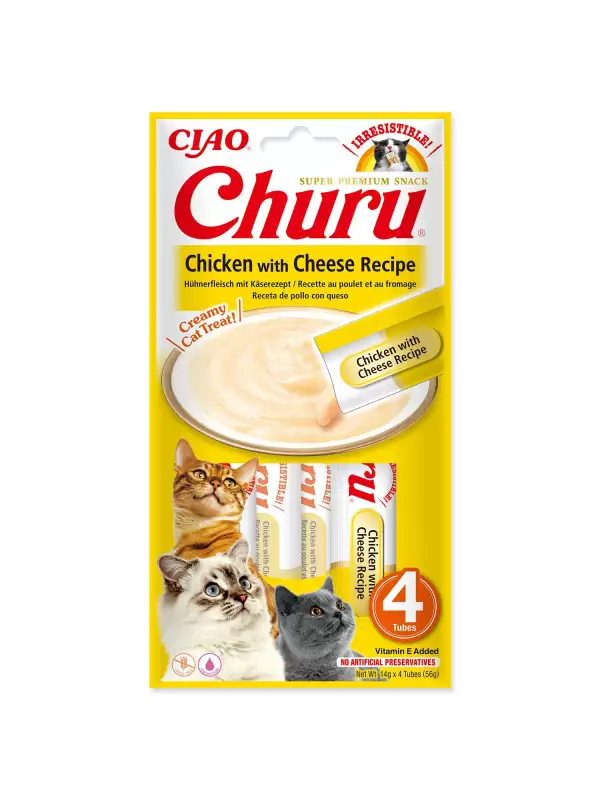 Pochoutka Churu kuře se sýrem 4x14g