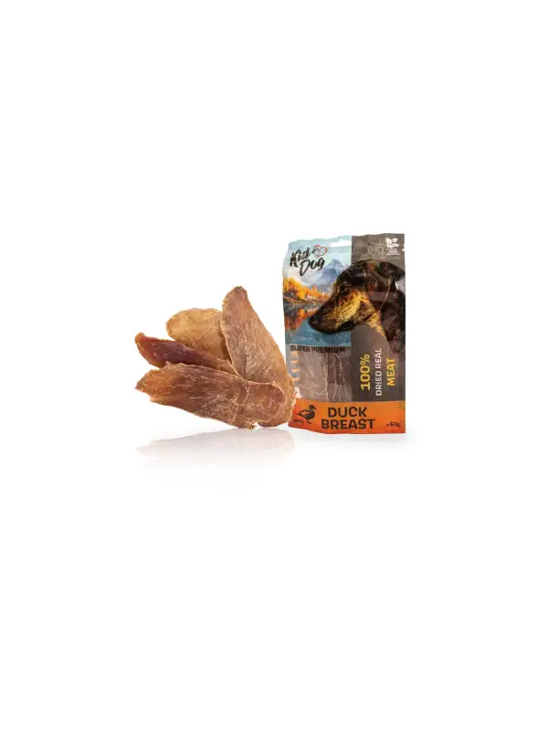 KIDDOG SUPER PREMIUM 100% kachní prsa, tenké plátky 50 g