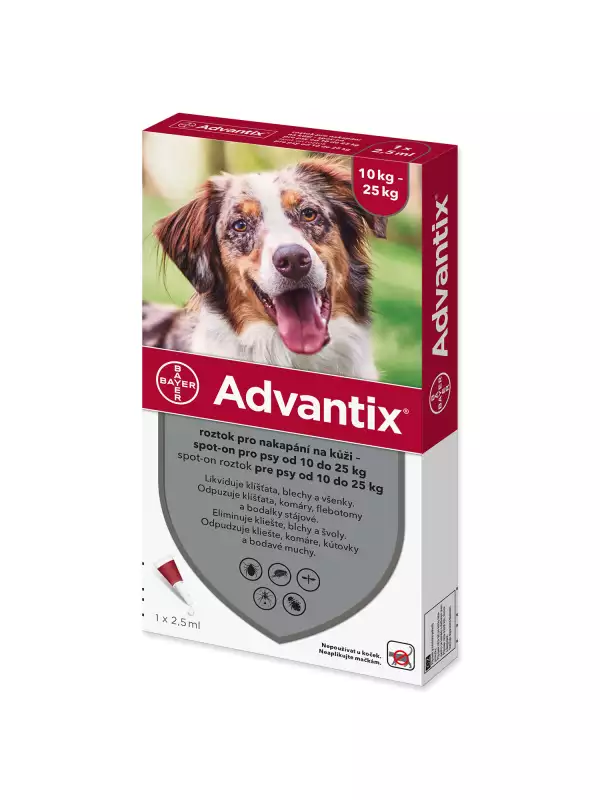 Pipeta Advantix Spot-on 1x2,5ml 10-25kg !